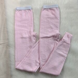 Cozy Pink Thermal Pajama Pants